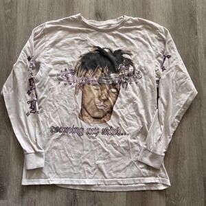Juice WRLD 999 Club Roaming My Mind Long Sleeve Graphic T-Shirt Mens Large White